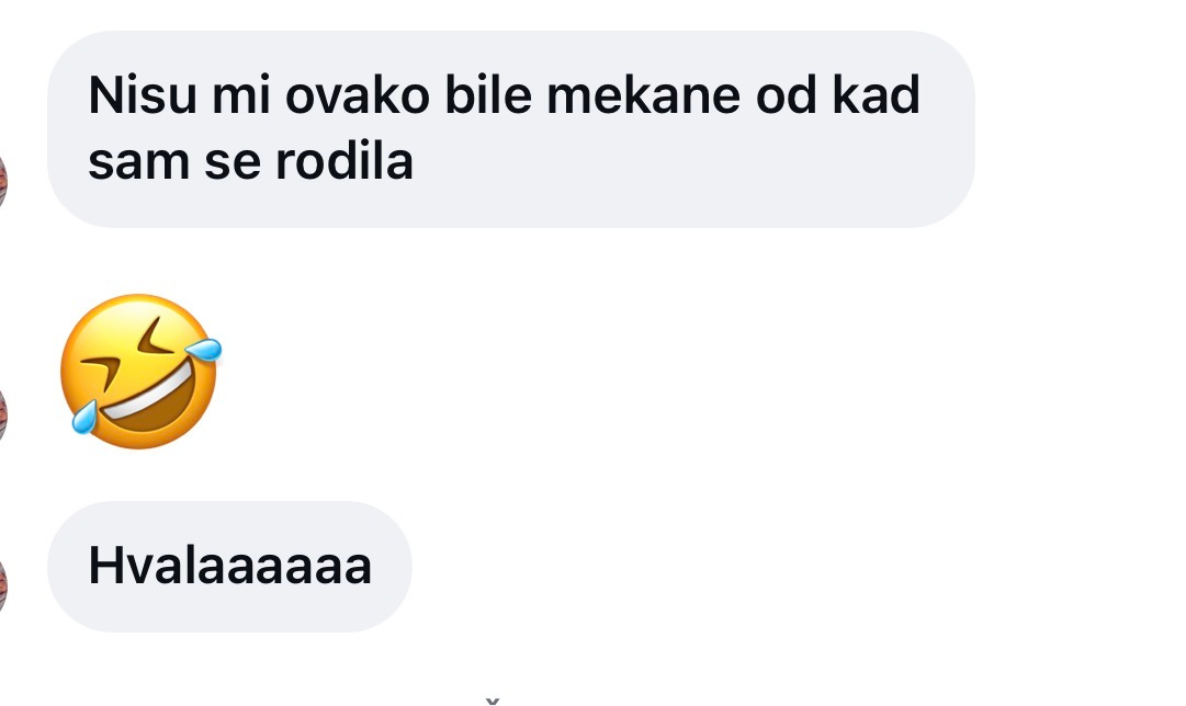 Testimonial poruka o mekim stopalima nakon tretmana